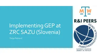 Implementing Gender Equality Plans at ZRC SAZU, Slovenia