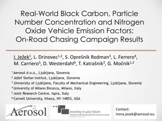 Real-World Black Carbon & Nitrogen Oxide Vehicle Emission Factors Study