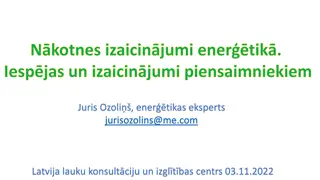 Energy Sector Transformation in Europe and Latvia: Challenges and Opportunities