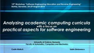 Analyzing Academic Computing Curricula for Software Engineering Education