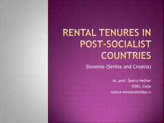 Rental Tenures in Slovenia: Insights from Post-Socialist Countries