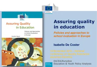 Ensuring Quality in Education: School Evaluation in Europe