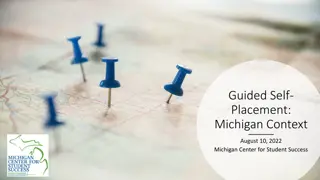 Michigan Guided Self-Placement Recommendations