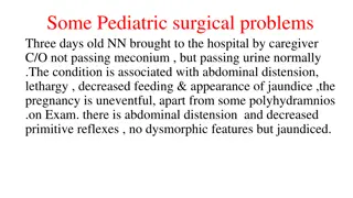 Pediatric Surgical Problems Overview