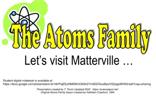 Explore the Atoms Family in Matterville - A Digital Notebook Adventure