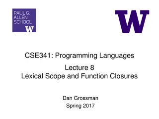 Lexical Scope and Function Closures in Programming Languages