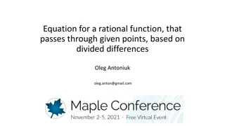 Rational Functions Through Divided Differences and Newton Polynomial