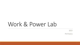 Work and Power Lab in Physics: Understanding Energy Conversion