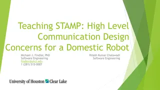 High-Level Communication Design Concerns for a Domestic Robot