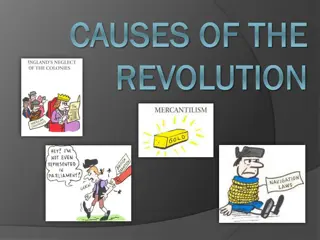 Root Causes of the American Revolution: England's Actions and Colonists' Reactions