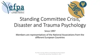 Crisis and Trauma Psychology Committee in Europe: Response to the War in Ukraine