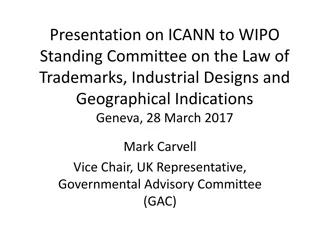 Global Internet Governance: ICANN Presentation to WIPO Standing Committee