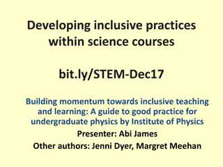 Building Inclusive Practices in STEM Education: Insights and Recommendations