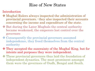 The Rise of New States and Hindu Principalities in Decline of the Mughal Empire