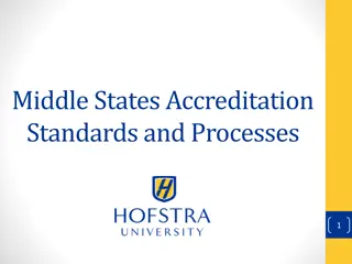 Standards of Accreditation: Middle States Process & Requirements