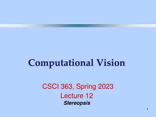 Stereopsis: Depth Perception in Computational Vision