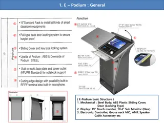 Overview of E-Podium Specifications and Components