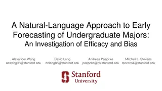 Early Forecasting of Undergraduate Majors: Efficacy and Bias