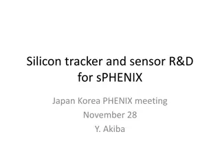 Development of Silicon Tracker and Sensor Technology for sPHENIX Detector