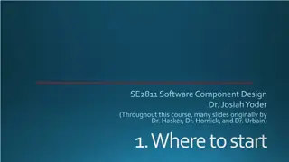 SE2811 Software Component Design Overview