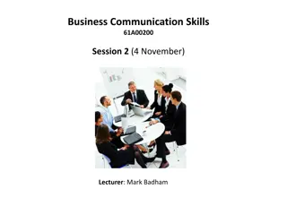 Effective Business Communication Strategies and Skills