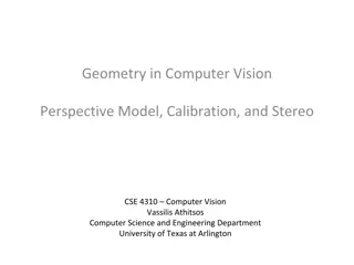 3D Information in Computer Vision