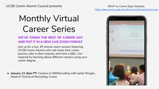 UCSB Comm Alumni Council Monthly Virtual Career Series