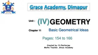 Basic Geometrical Ideas in Geometry