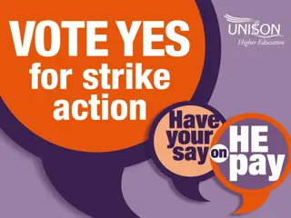 Vote Yes for Strike Action - HE Pay 2018/9 Update