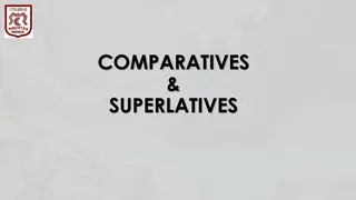 Comparatives and Superlatives in English