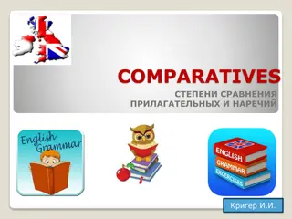 Comprehensive Guide to Comparatives and Superlatives in English