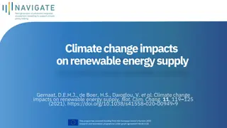 Climate Change Impacts on Renewable Energy Supply: Future Scenarios and Consequences