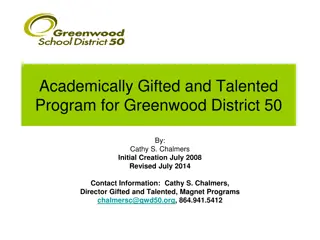 Academic Enrichment Program for Gifted Students in Greenwood District 50