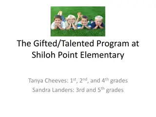 Gifted and Talented Programs at Shiloh Point Elementary