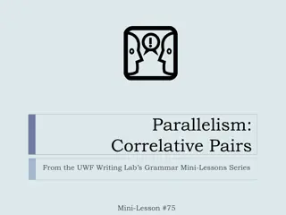 Mastering Parallelism with Correlative Pairs in Grammar