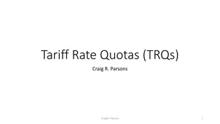 Tariff Rate Quotas (TRQs) in International Trade