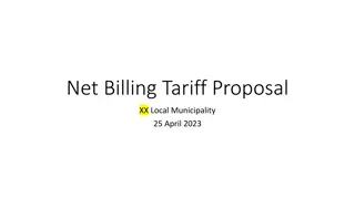 Net Billing Tariffs: Benefits and Implementation