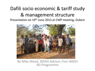 Socio-Economic Study of Dafili Water Scheme and Management Structure