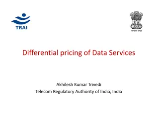 Differential Pricing of Data Services in Indian Telecom Sector