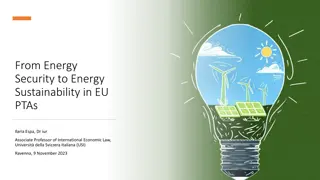 Energy Security vs. Energy Sustainability in EU Trade Agreements