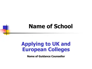 Guide to Applying to UK & European Colleges: Pros and Cons