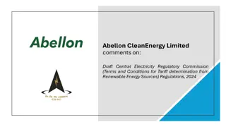 Abellon Clean Energy Limited Comments on Draft CERC RE Tariff Regulations, 2024