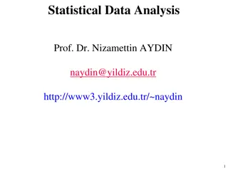 Cluster Analysis in Statistical Data Analysis