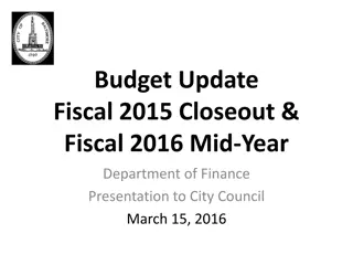 City Budget Overview: Fiscal Years 2015 and 2016