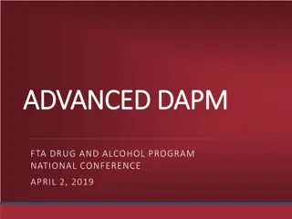 FTA Drug and Alcohol Program: Advanced DAPM National Conference