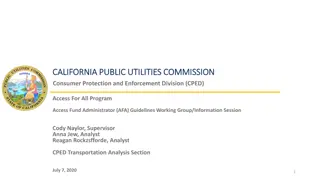 Access For All Program Overview - CPUC Guidelines Working Group