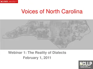 Exploring Dialects in North Carolina: A Comprehensive Webinar