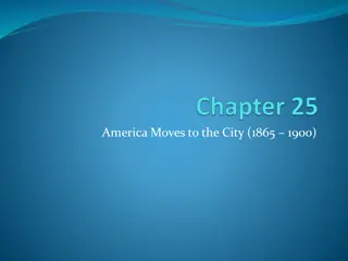 Urbanization and Immigration in America (1865-1900)