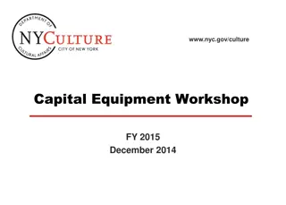 Capital Equipment Guidelines for NYC Organizations