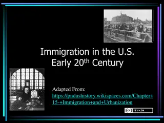 Immigration in the U.S. in the Early 20th Century: Ellis Island Journey